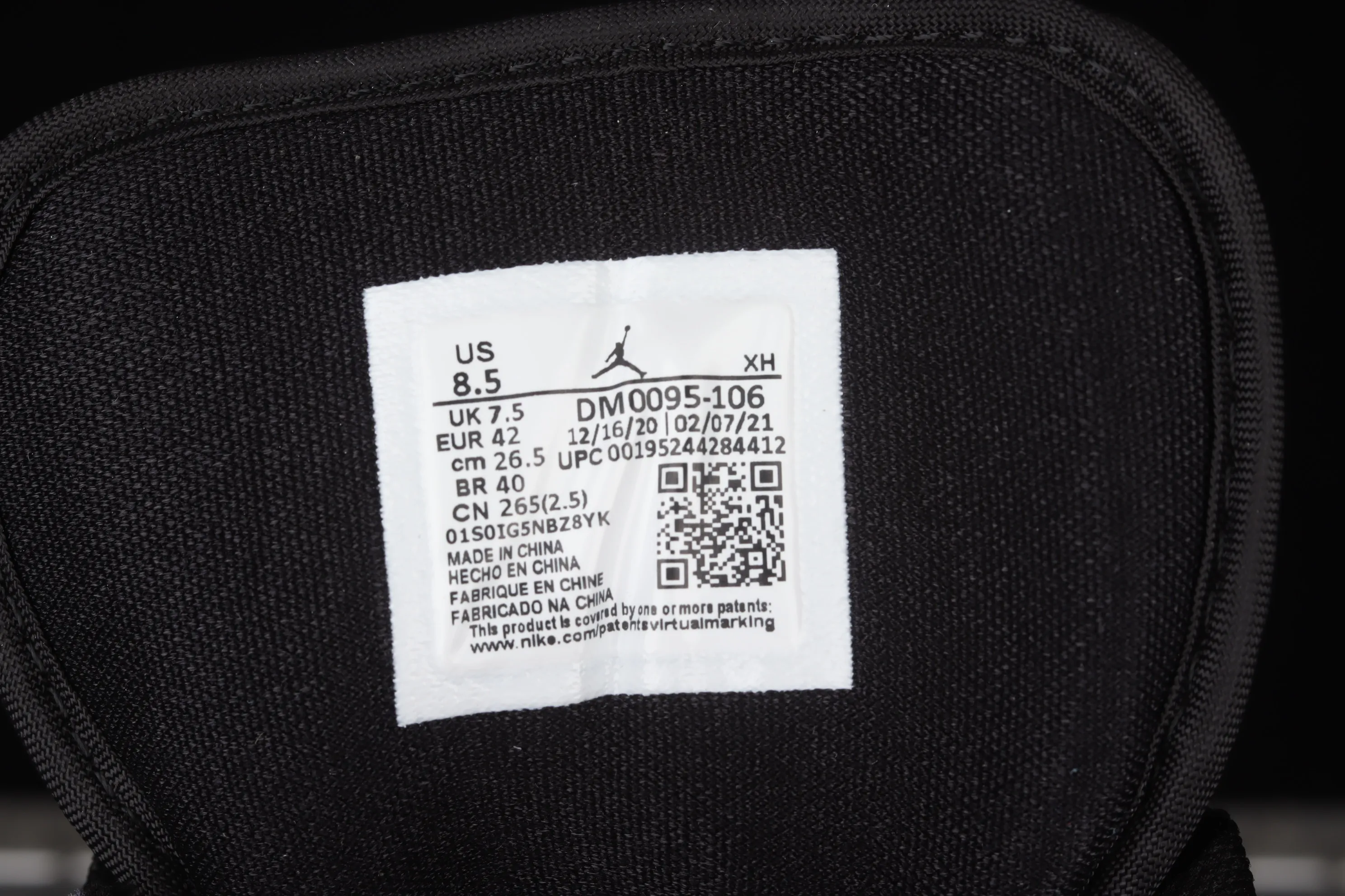 All categories Air Jordan Jordan series basketball shoes Air Jordan 1 Low G version pure original Air Jordan 1 Low AJ1 "Quai 54" Joe 1 black and white Paris low-top cultural and leisure sports sneakers DM0095-106